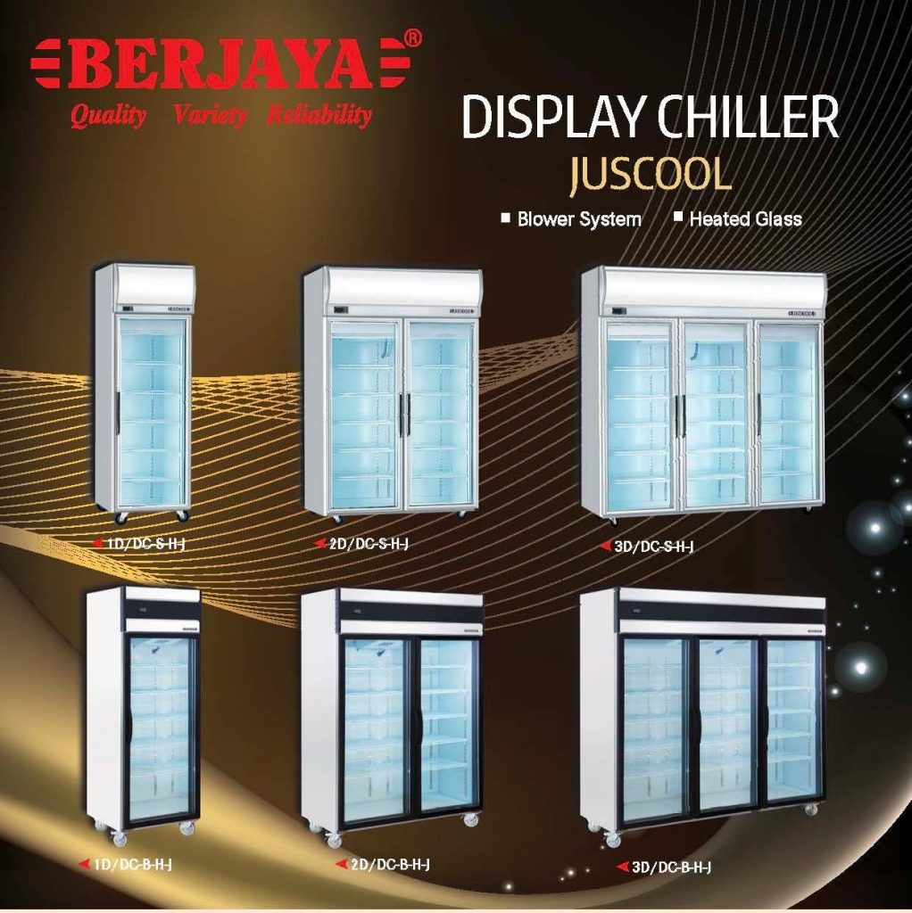 Tủ đông mát 3 cánh kính (1 mát- 2 đông) Berjaya 3d-d2f1c-sm poster