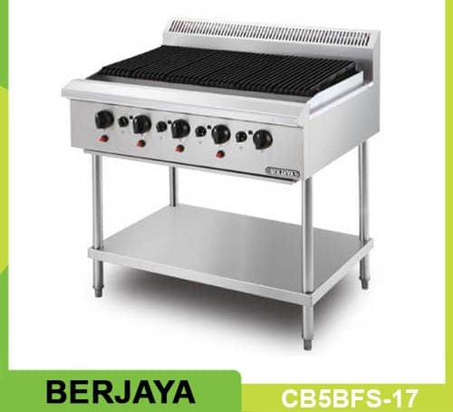 Bếp nướng dùng gas có chân đứng thương hiệu Berjaya CB5BFS-17 chất lượng