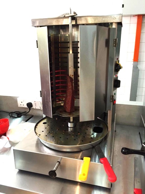 Máy nướng thịt kebab, tự động ( gas) Berjaya Km 3 hình thực tế