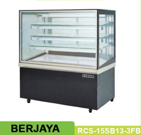 Tủ trưng bày bánh lạnh, kiếng vuông 3 tầng Berjaya Rcs15sb13-3fb giới thiệu