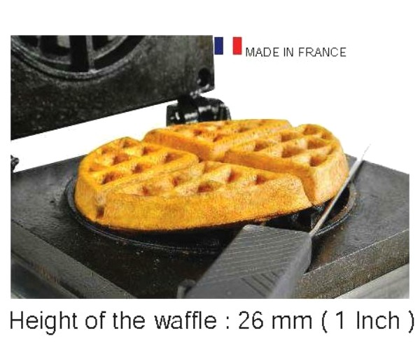 Máy làm bánh waffle tròn Ges 75 Roller grill kích thước bánh