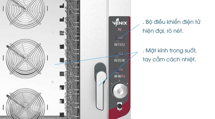 Lò 12 Khay hấp nướng đa năng Venix SQ12D00 mô tả