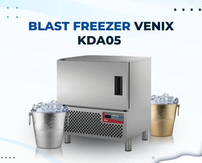 Tủ cấp đông Venix Blast Chiller-Freezer 5 khay KDA05 hình thực tế